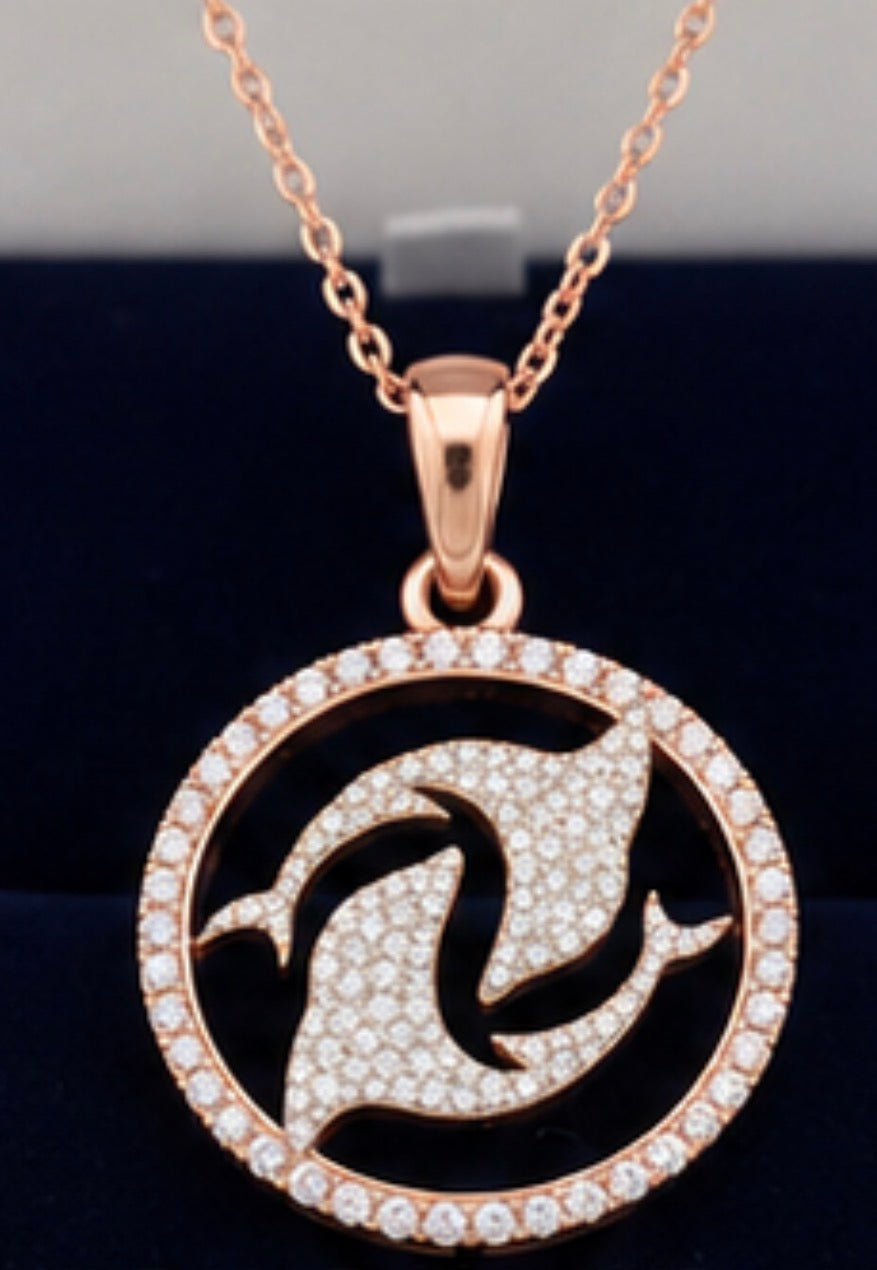 Halo Daylight Pendant — Rose Gold