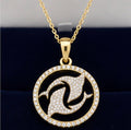 Halo Daylight Pendant — Yellow Gold
