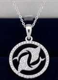 Halo Daylight Pendant — White Gold